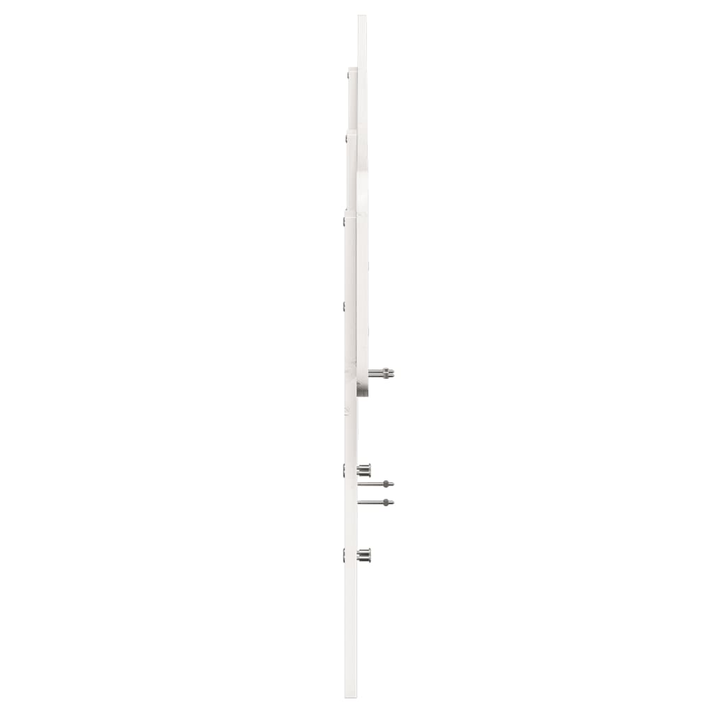 Kopfteil Weiß 200 cm Massivholz Kiefer