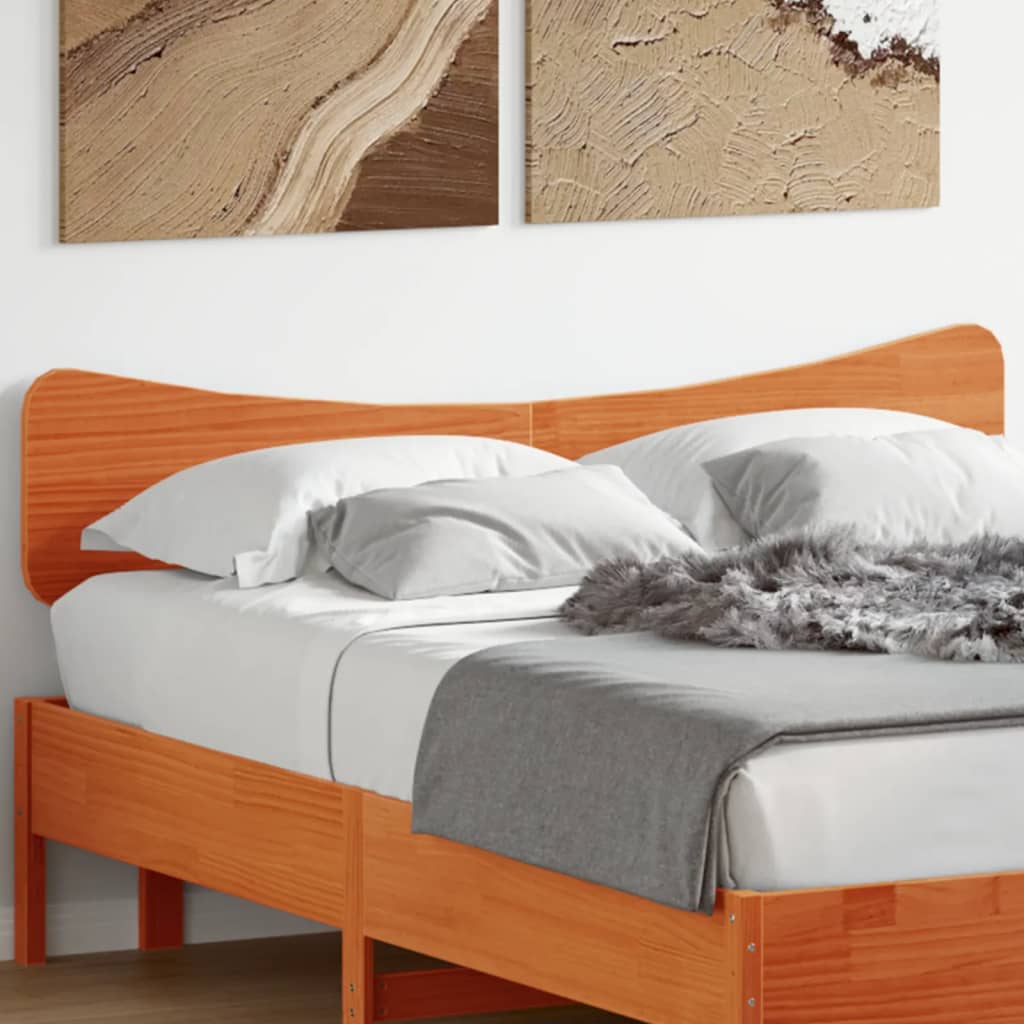 Kopfteil Wachsbraun 150 cm Massivholz Kiefer