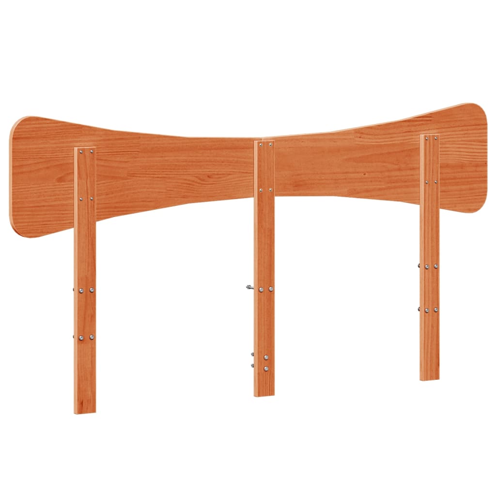 Kopfteil Wachsbraun 140 cm Massivholz Kiefer
