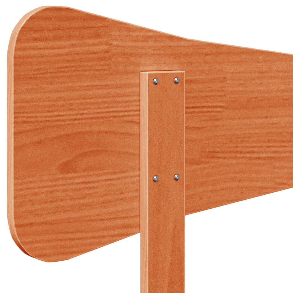 Kopfteil Wachsbraun 140 cm Massivholz Kiefer