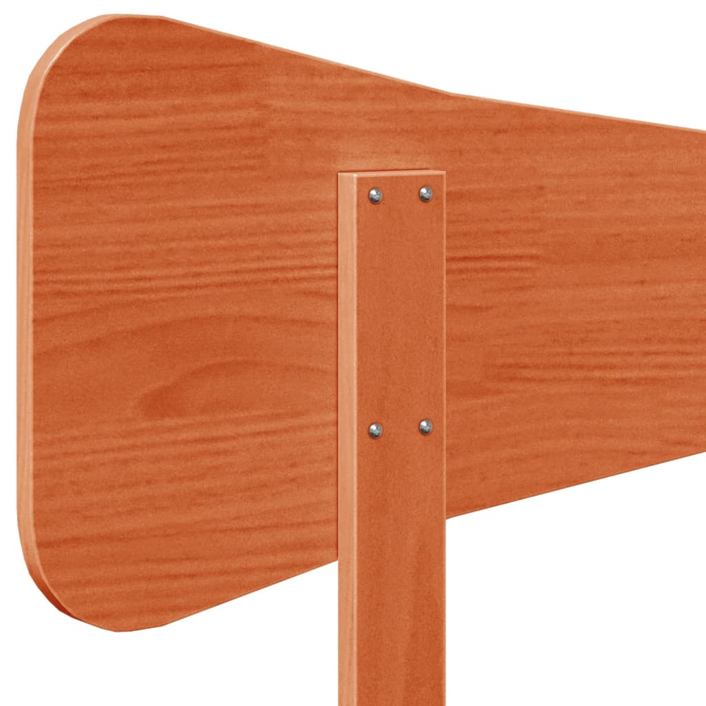 Kopfteil Wachsbraun 100 cm Massivholz Kiefer