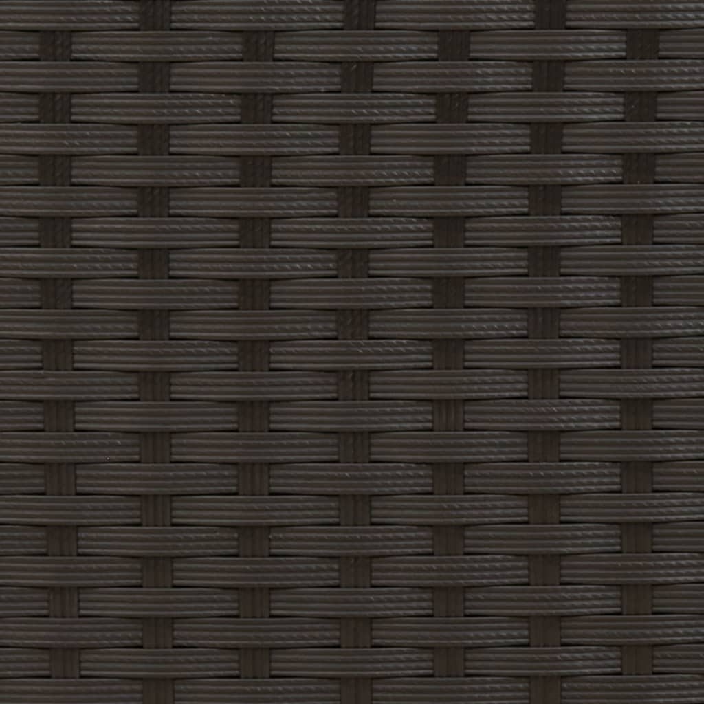 Sonnenliege mit Dach und Kissen Schwarz Poly Rattan