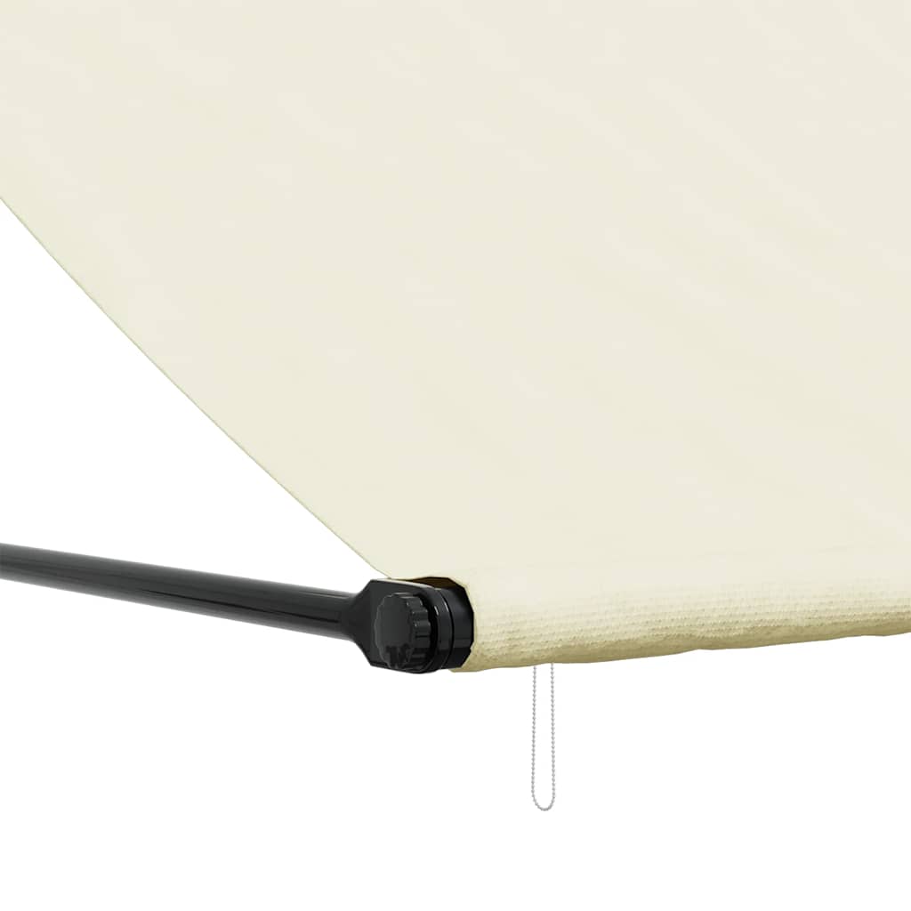 Markise Einziehbar Creme 300x150 cm Stoff und Stahl