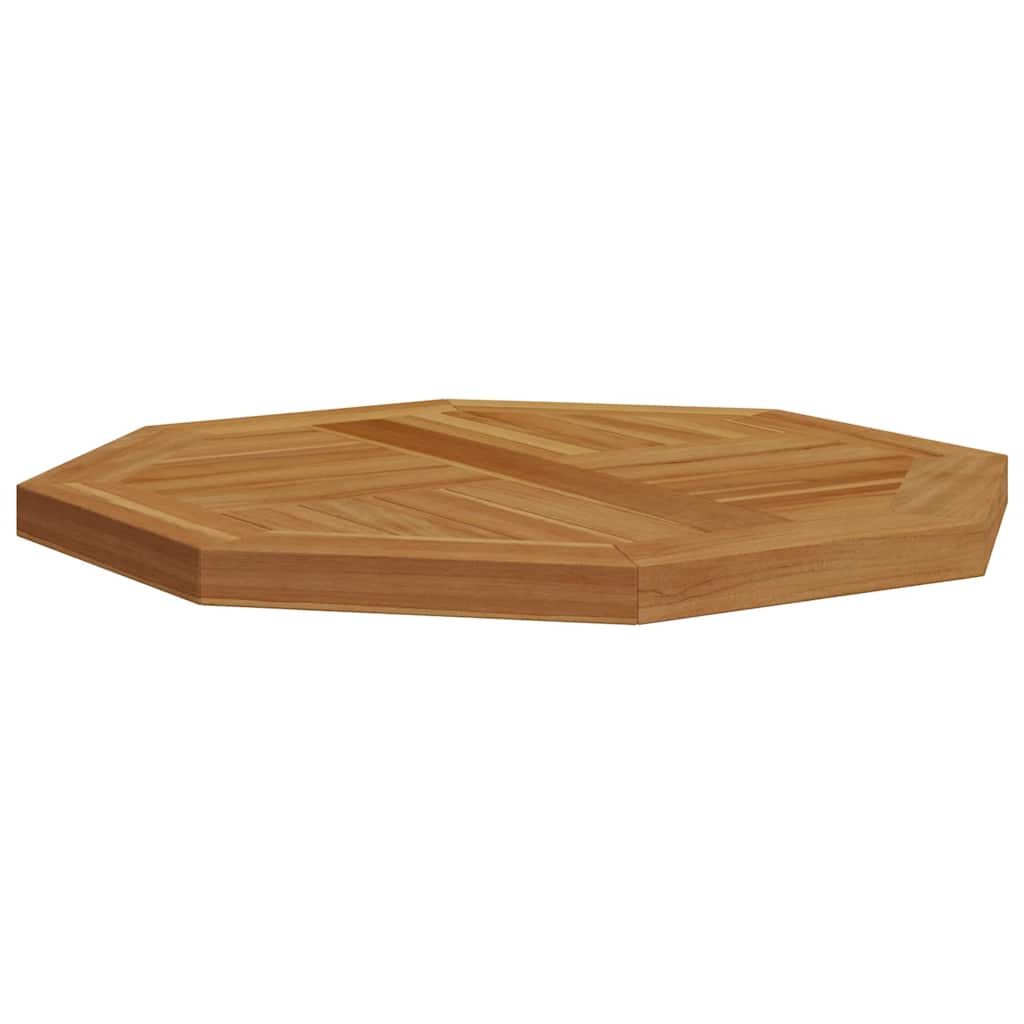 Tischplatte 50x50x2,5 cm Achteckig Massivholz Teak