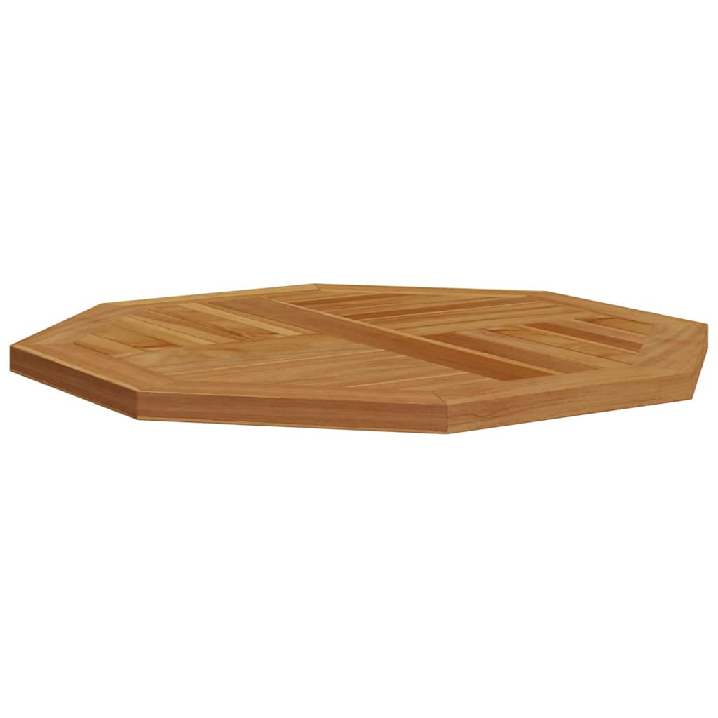 Tischplatte 60x60x2,5 cm Achteckig Massivholz Teak