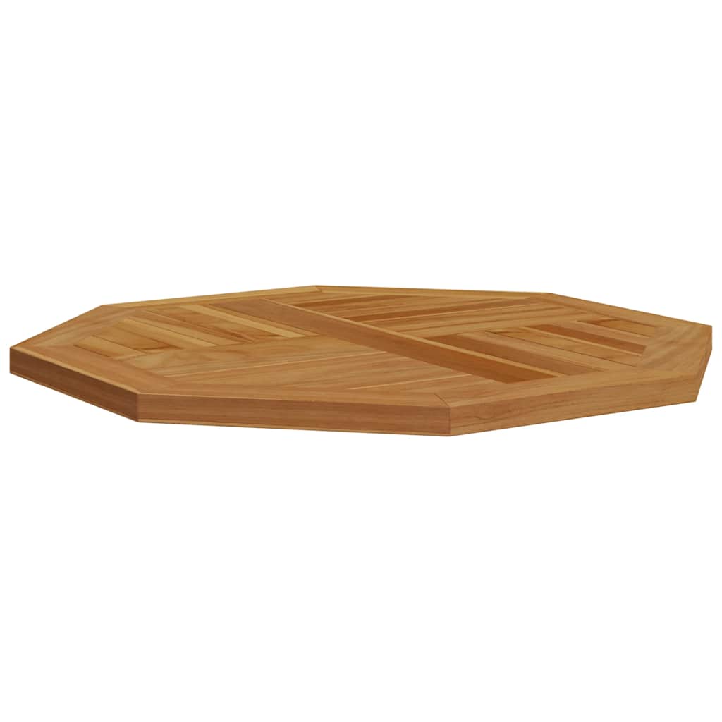 Tischplatte 70x70x2,5 cm Achteckig Massivholz Teak