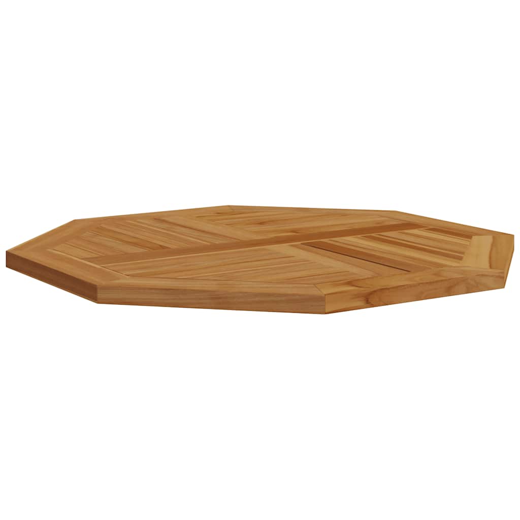 Tischplatte 80x80x2,5 cm Achteckig Massivholz Teak
