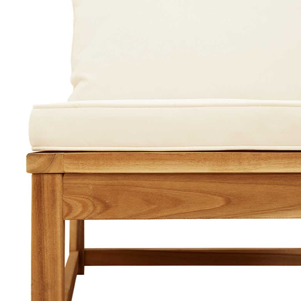 5-tlg. Garten-Lounge-Set mit Kissen Massivholz Akazie