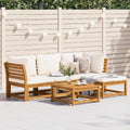 5-tlg. Garten-Lounge-Set mit Kissen Massivholz Akazie