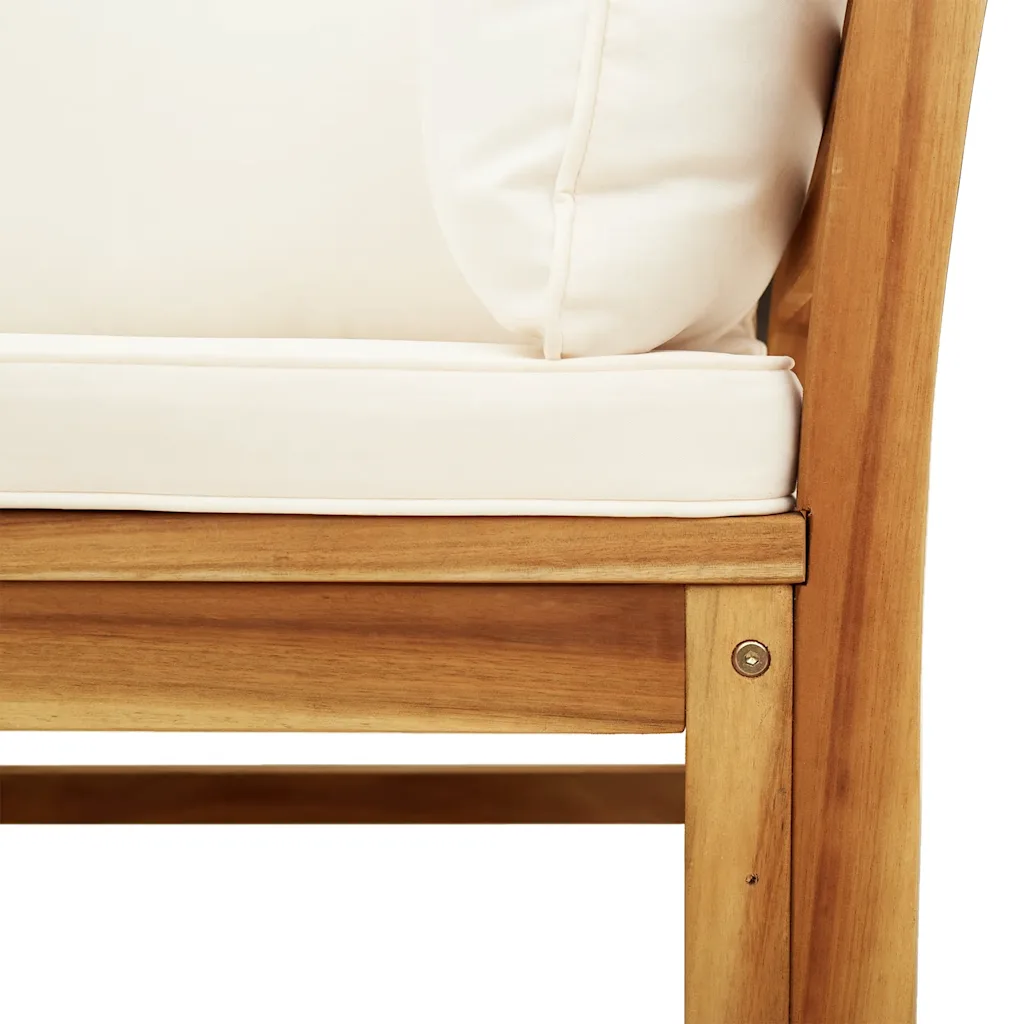 Garten-Lounge-Set mit Kissen Massivholz Akazie