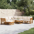9-tlg. Garten-Lounge-Set mit Kissen Massivholz Akazie