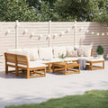 8-tlg. Garten-Lounge-Set mit Kissen Massivholz Akazie