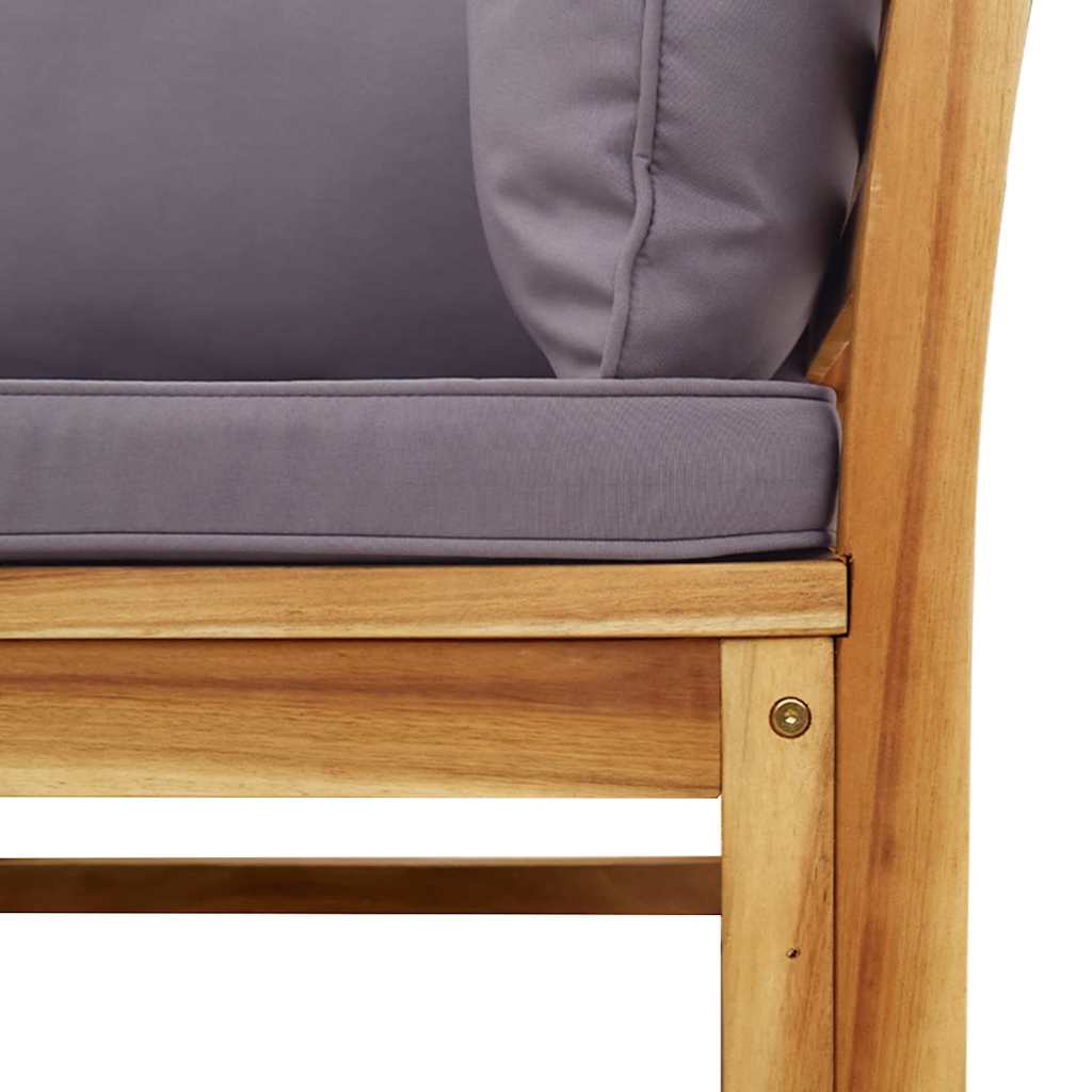 8-tlg. Garten-Lounge-Set mit Kissen Massivholz Akazie