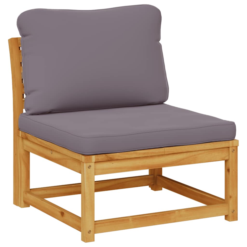 5-tlg. Garten-Lounge-Set mit Kissen Massivholz Akazie