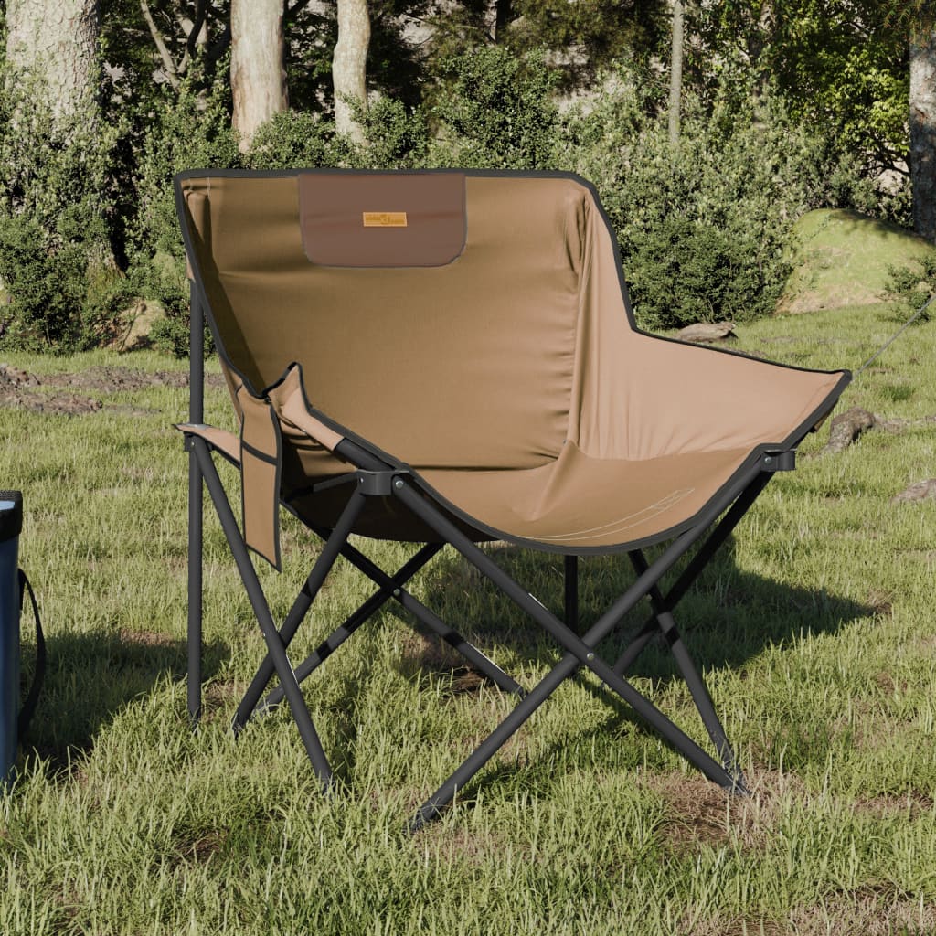 Campingstühle 2 Stk. mit Tasche Klappbar Braun