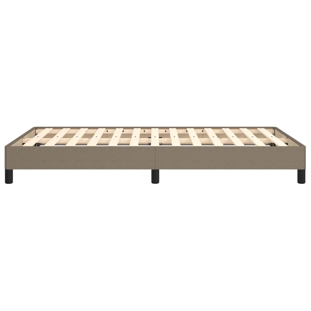 Bettgestell ohne Matratze Taupe 120x190 cm Stoff