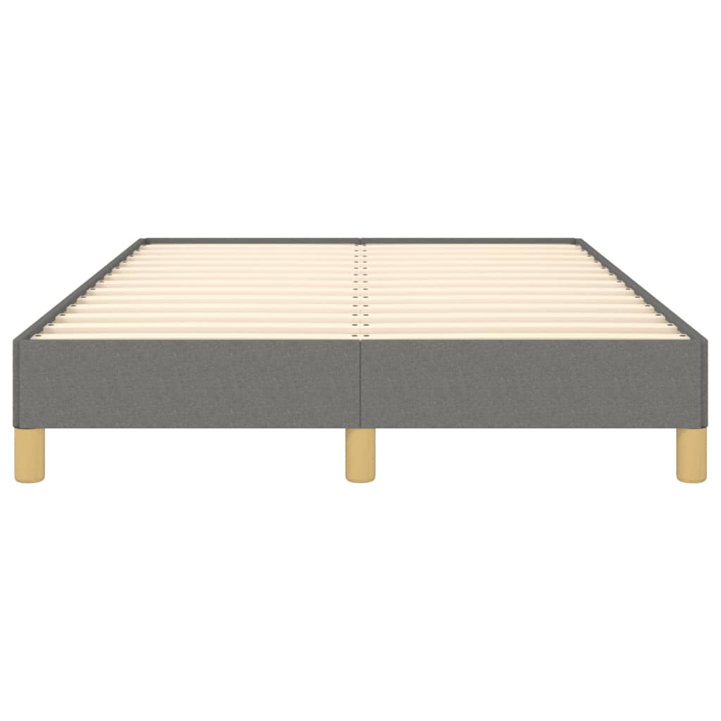 Bettgestell ohne Matratze Dunkelgrau 120x190 cm Stoff