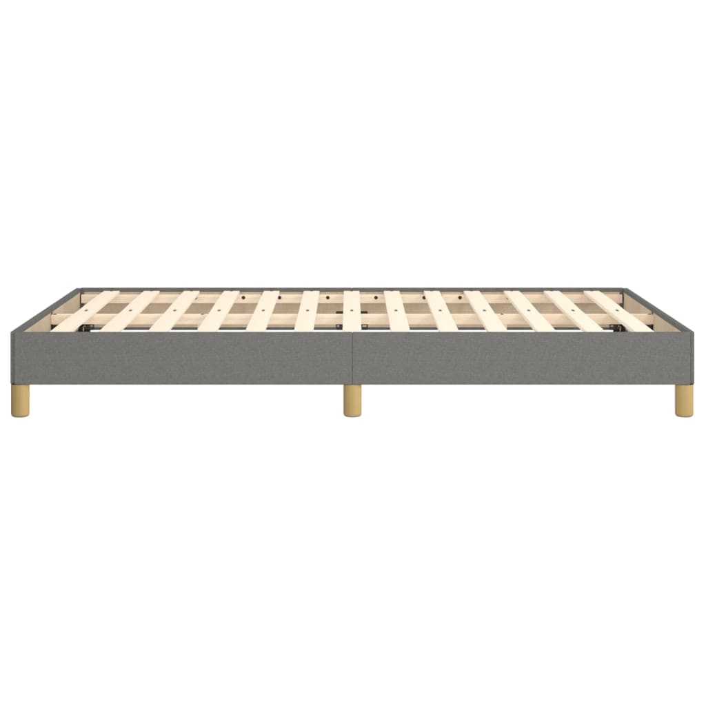 Bettgestell ohne Matratze Dunkelgrau 120x190 cm Stoff