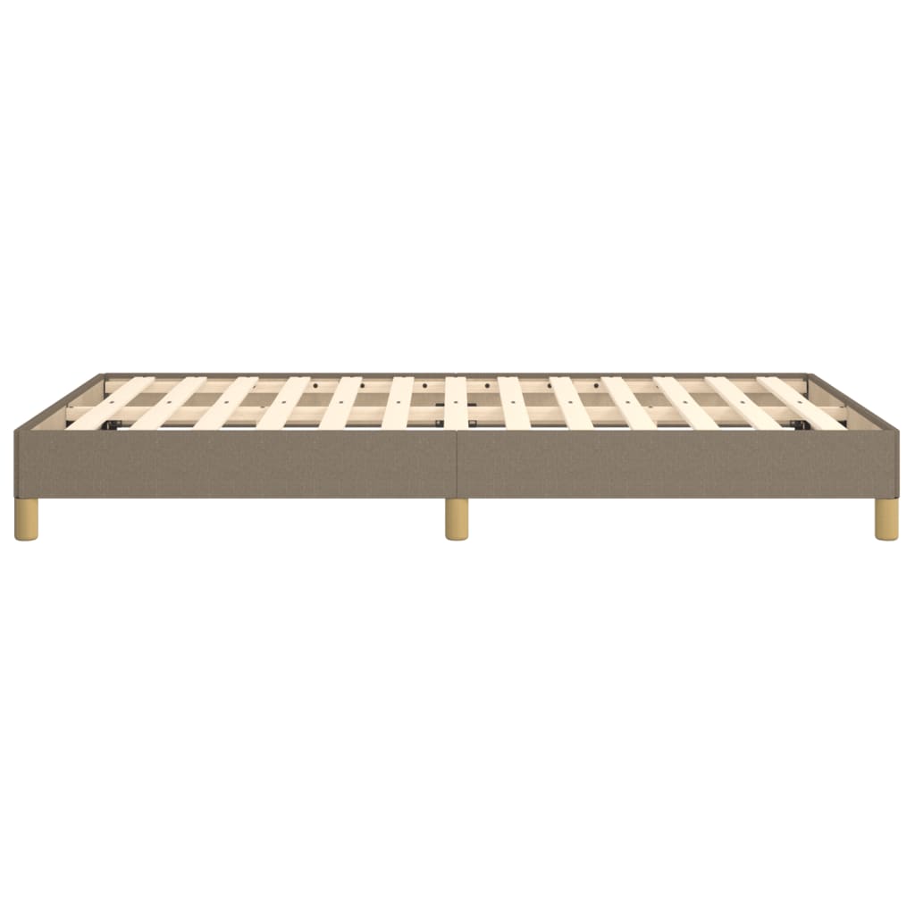 Bettgestell ohne Matratze Taupe 120x190 cm Stoff