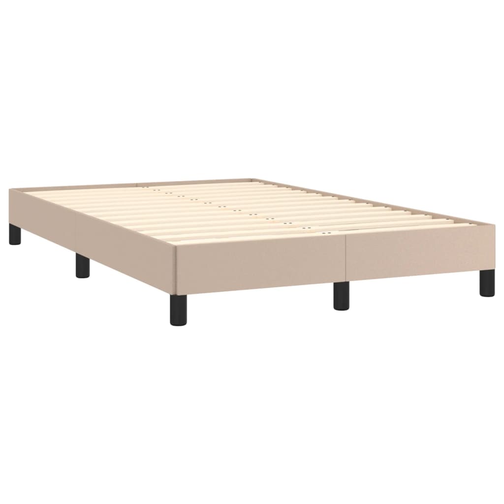 Bettgestell ohne Matratze Cappuccino-Braun 120x190cm Kunstleder