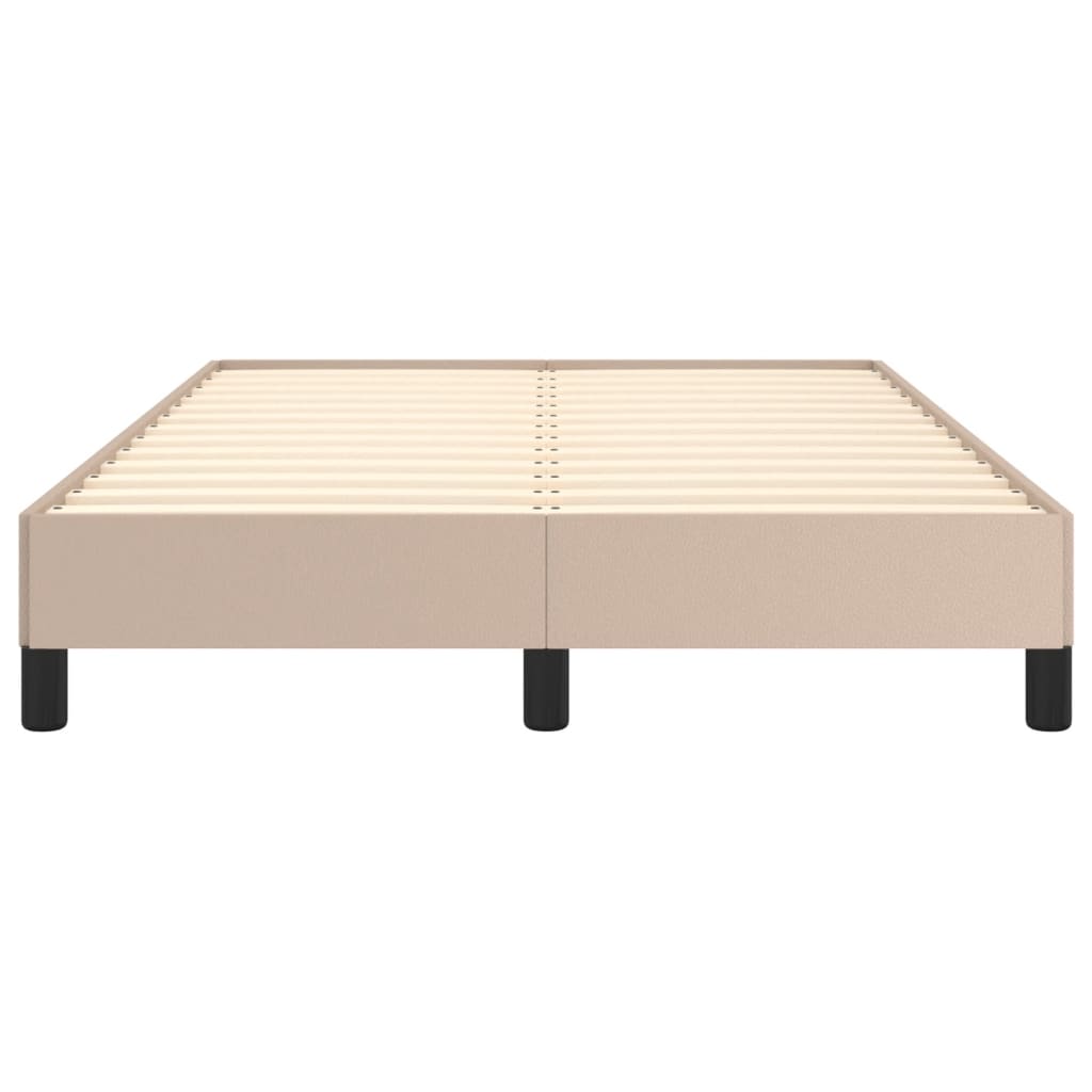 Bettgestell ohne Matratze Cappuccino-Braun 120x190cm Kunstleder