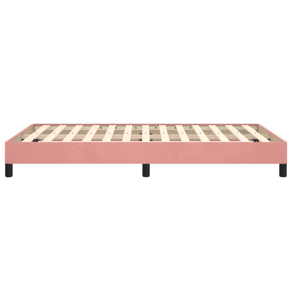 Bettgestell ohne Matratze Rosa 120x190 cm Samt