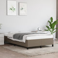 Bettgestell ohne Matratze Taupe 120x190 cm Stoff