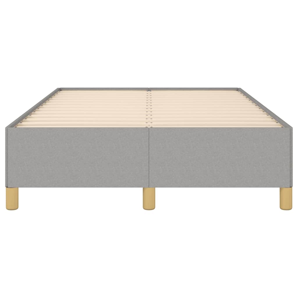 Bettgestell ohne Matratze Hellgrau 120x190 cm Stoff