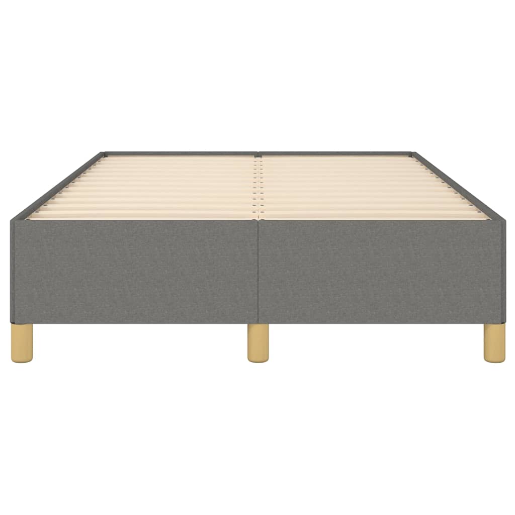 Bettgestell ohne Matratze Dunkelgrau 120x190 cm Stoff