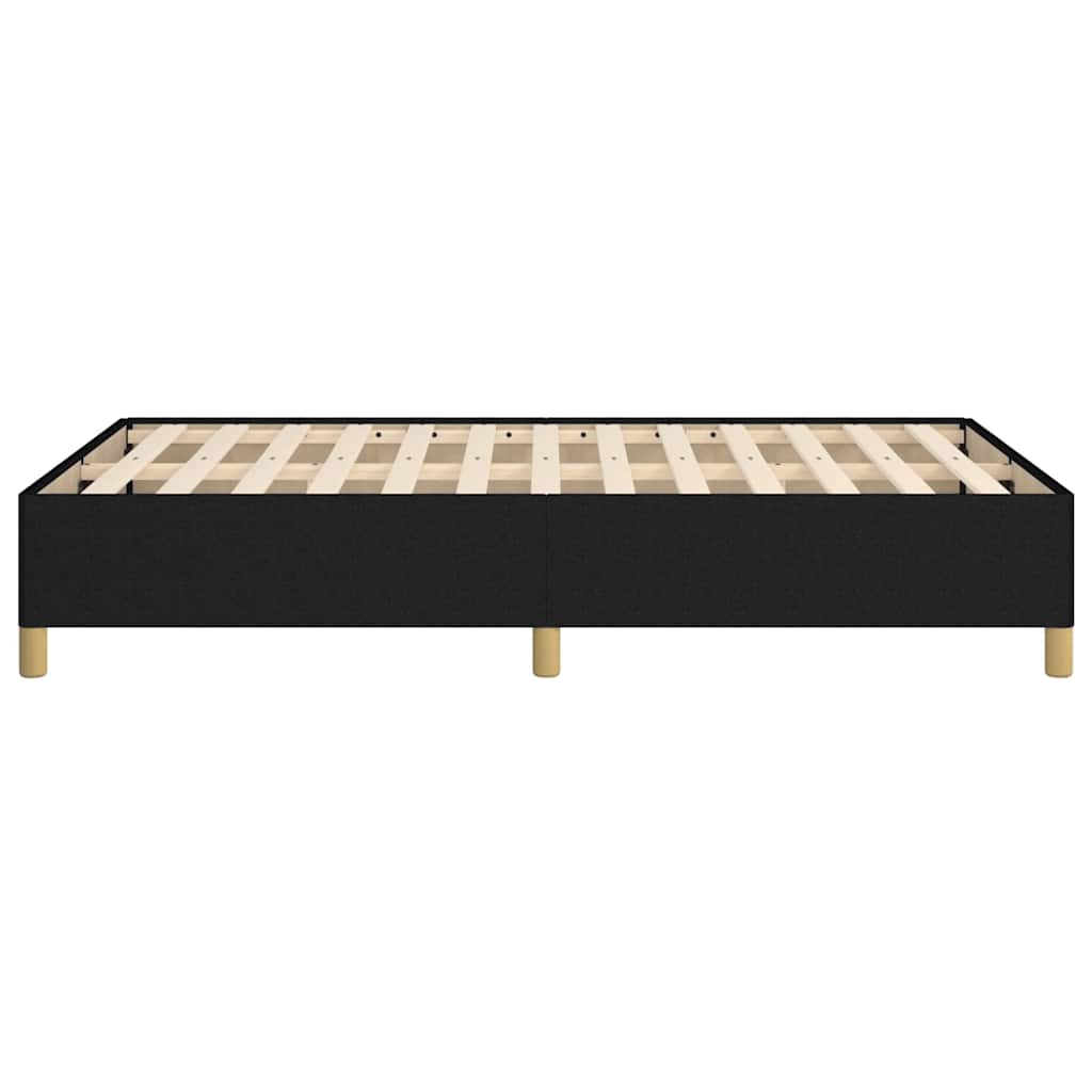 Bettgestell ohne Matratze Schwarz 120x190 cm Stoff