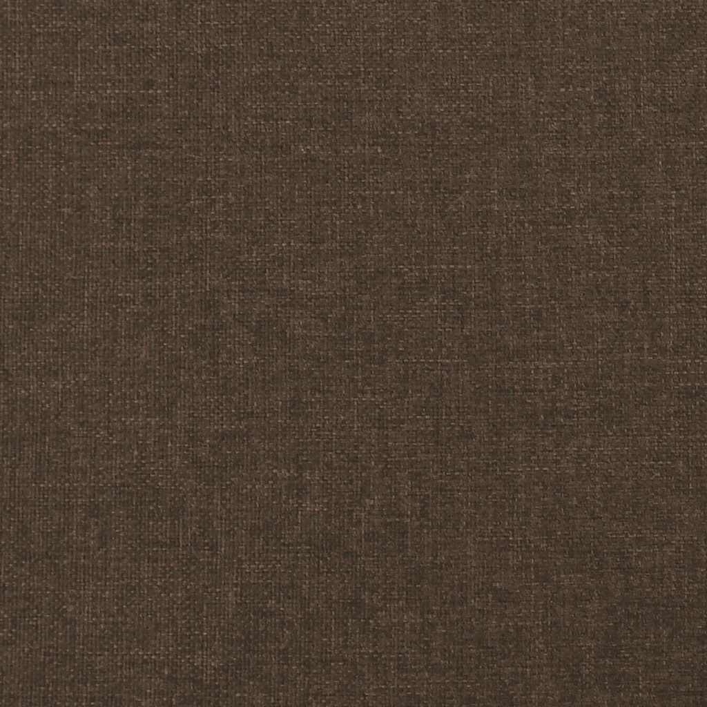 Bettgestell ohne Matratze Dunkelbraun 120x190 cm Stoff