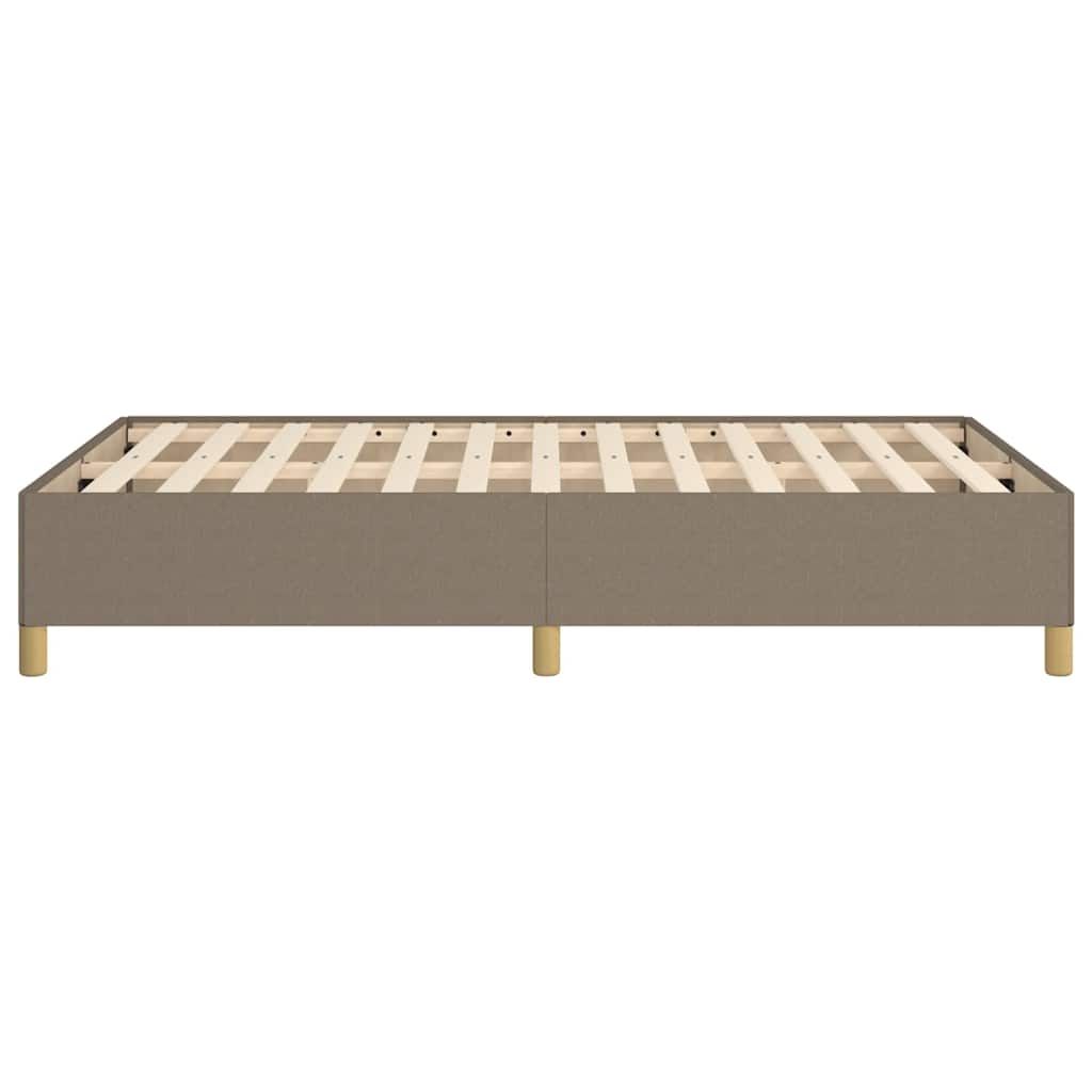 Bettgestell ohne Matratze Taupe 120x190 cm Stoff