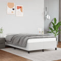 Bettgestell ohne Matratze Weiß 120x190 cm Kunstleder