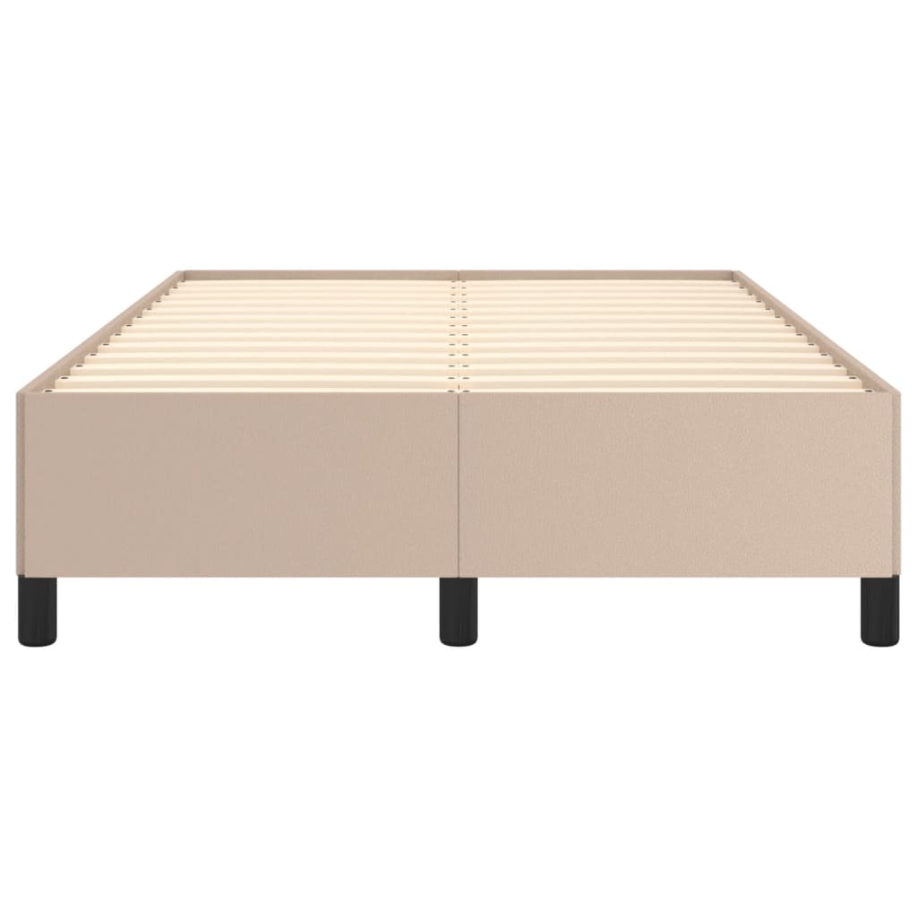 Bettgestell ohne Matratze Cappuccino-Braun 120x190cm Kunstleder