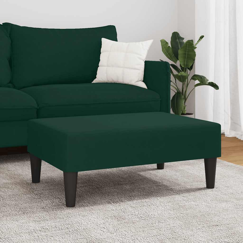 Fußhocker Dunkelgrün 77x55x31 cm Samt