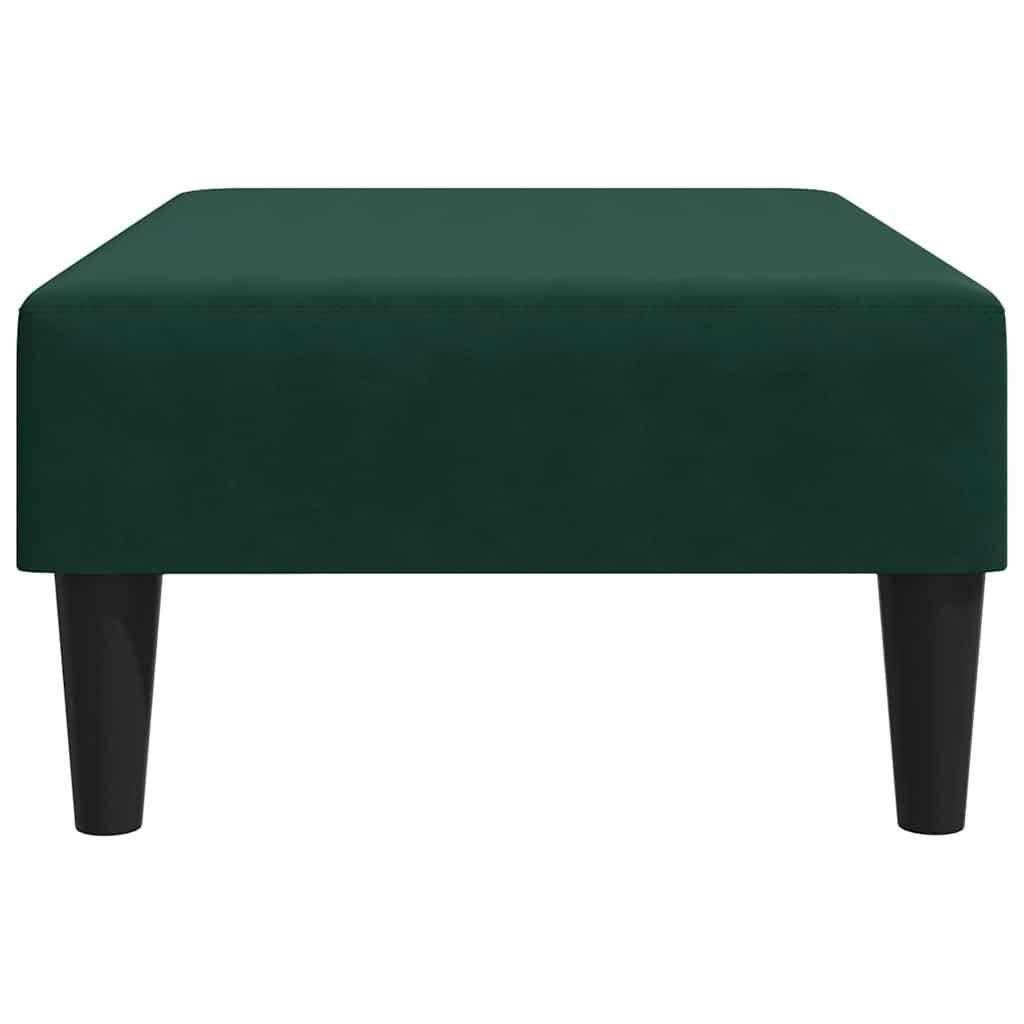 Fußhocker Dunkelgrün 77x55x31 cm Samt