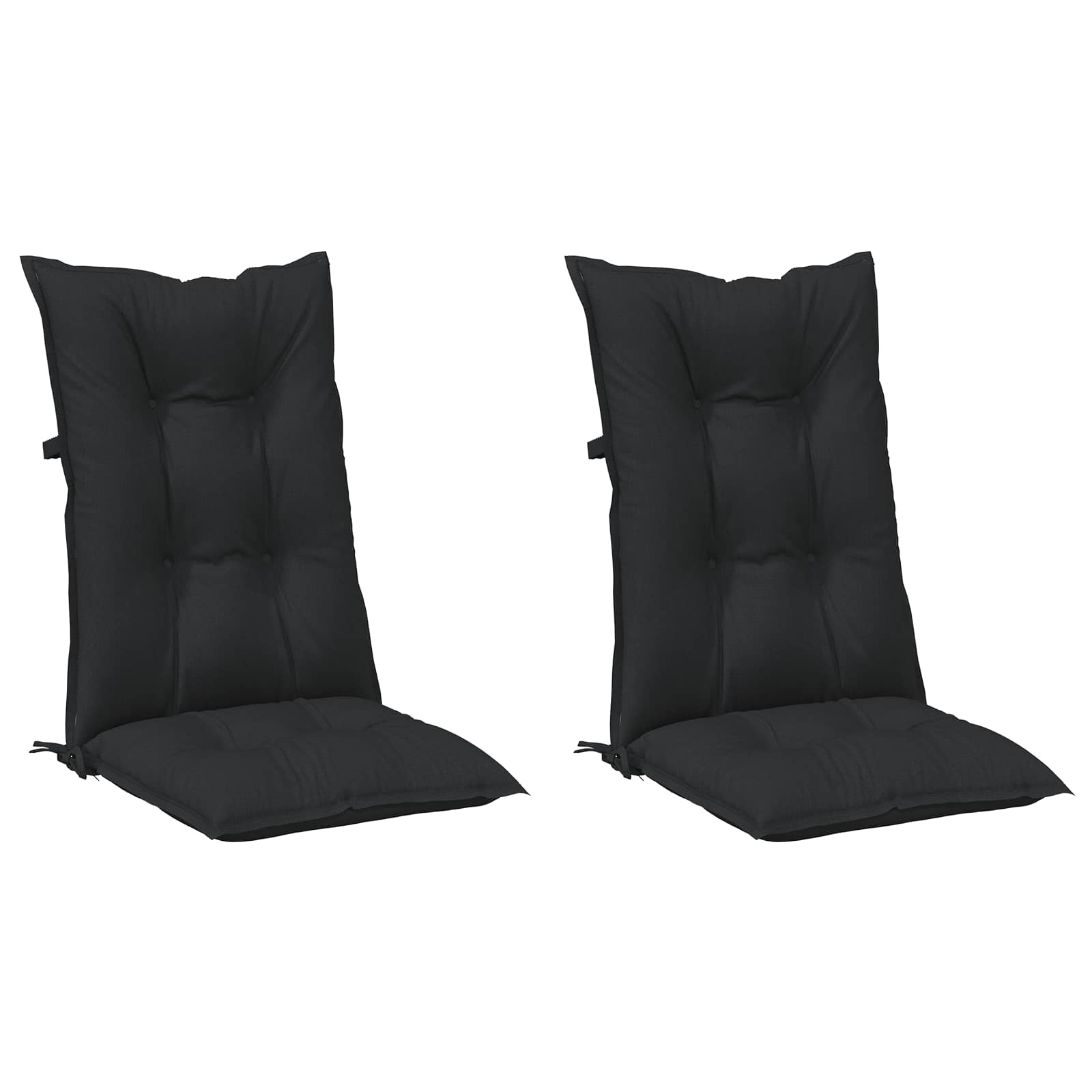 Set Hochlehner-Stuhlkissen 2 pcs Melange Schwarz