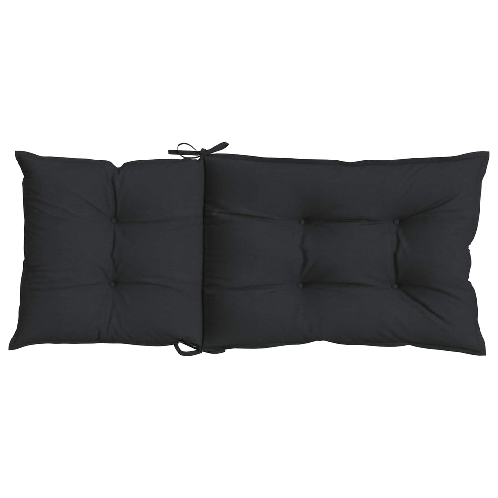Set Hochlehner-Stuhlkissen 2 pcs Melange Schwarz
