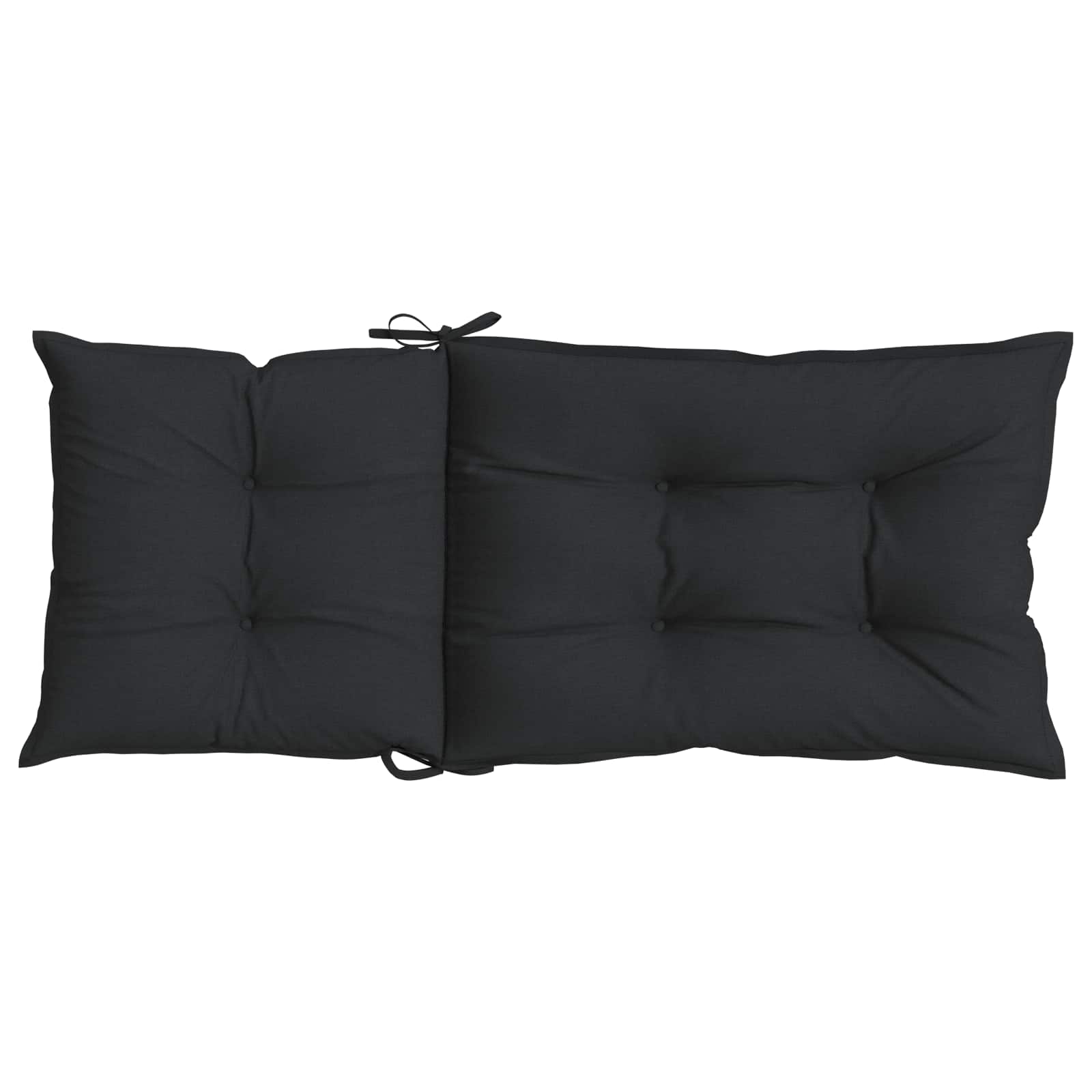 Set Hochlehner-Stuhlkissen 2 pcs Melange Schwarz