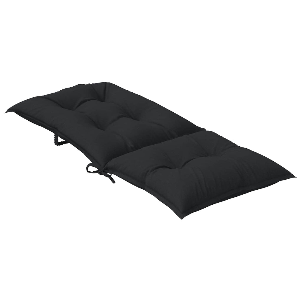 Set Hochlehner-Stuhlkissen 6 pcs Melange Schwarz