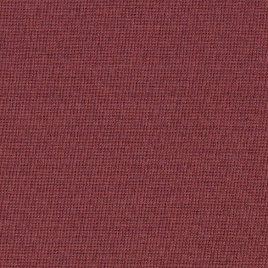 Hochlehner-Auflagen 6 Stk. Melange Weinrot 120x50x7 cm Stoff