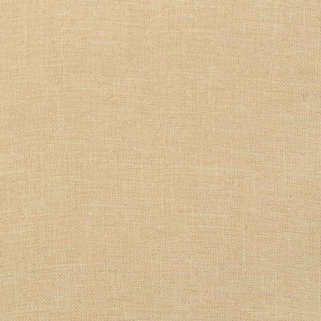 Niedriglehner-Auflagen 4 Stk. Melange Beige 100x50x7 cm Stoff