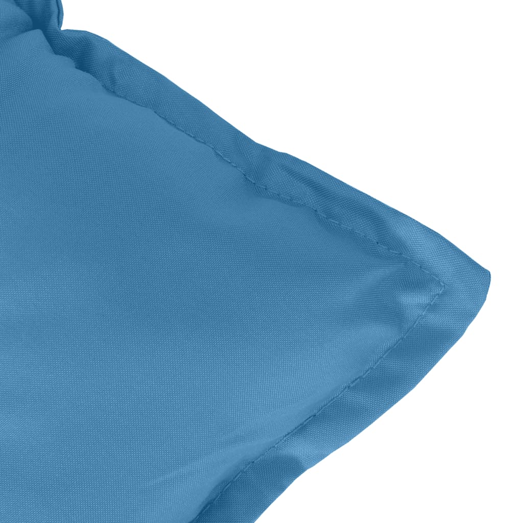 Niedriglehner-Auflagen 2 Stk. Melange Blau 100x50x7 cm Stoff
