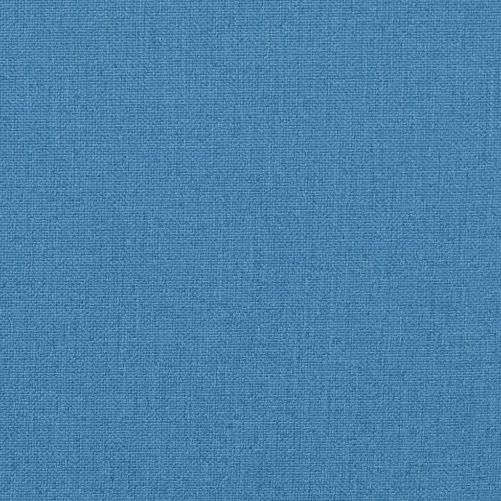 Niedriglehner-Auflagen 6 Stk. Melange Blau 100x50x7 cm Stoff