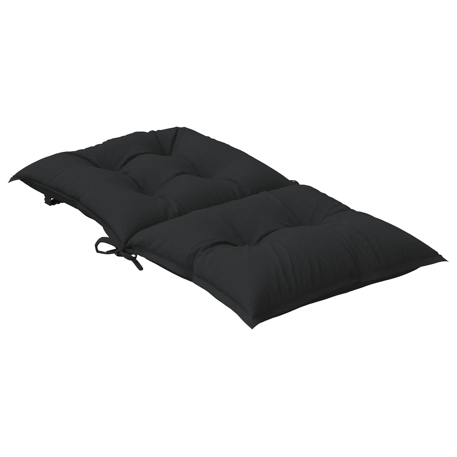 Niedriglehner Stuhlkissen Set 4 pcs Melange Schwarz