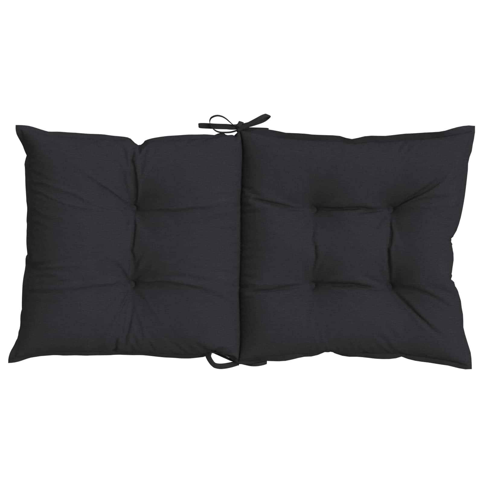 Niedriglehner Stuhlkissen Set 6 pcs Melange Schwarz