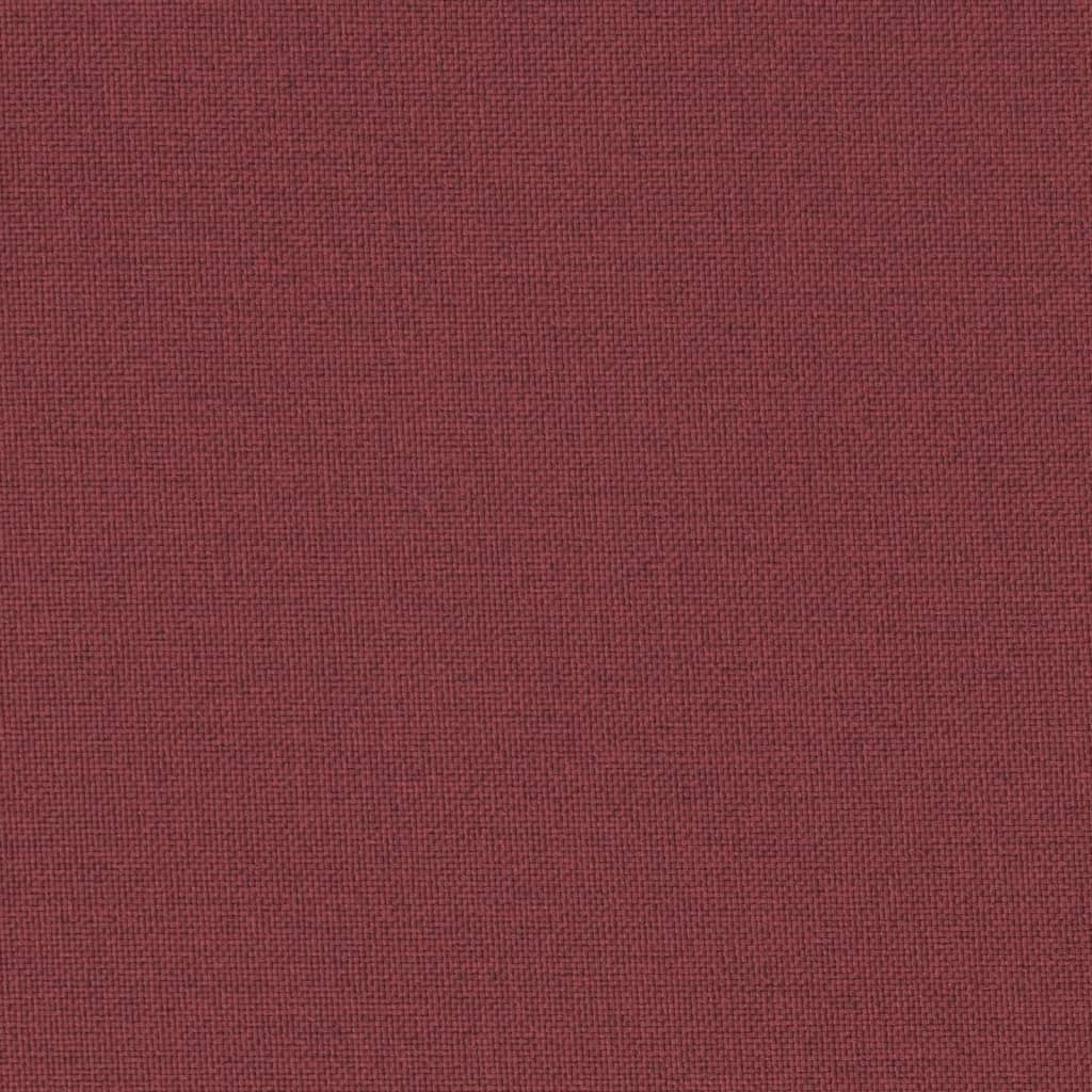 Niedriglehner-Auflagen 6 Stk. Melange Weinrot 100x50x7 cm Stoff