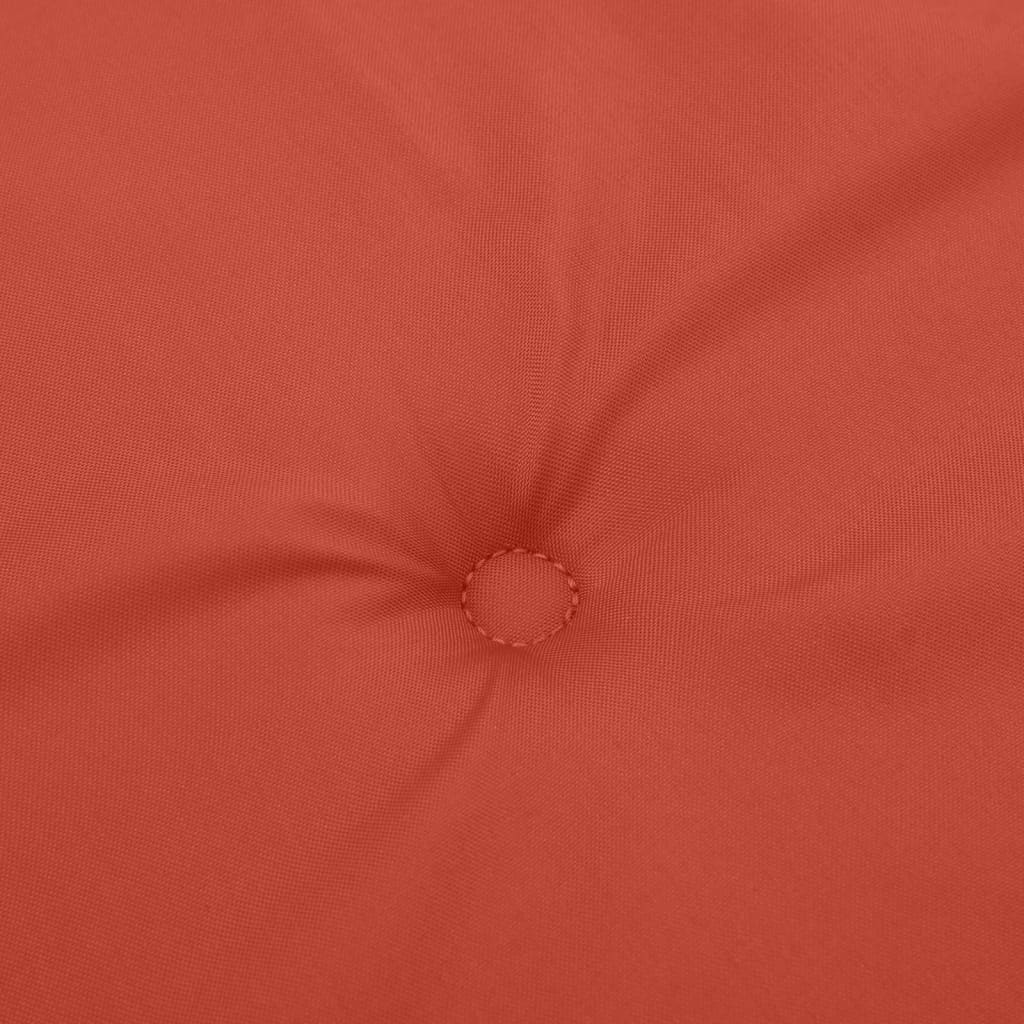Niedriglehner-Auflagen 4 Stk. Melange Rot 100x50x4 cm Stoff
