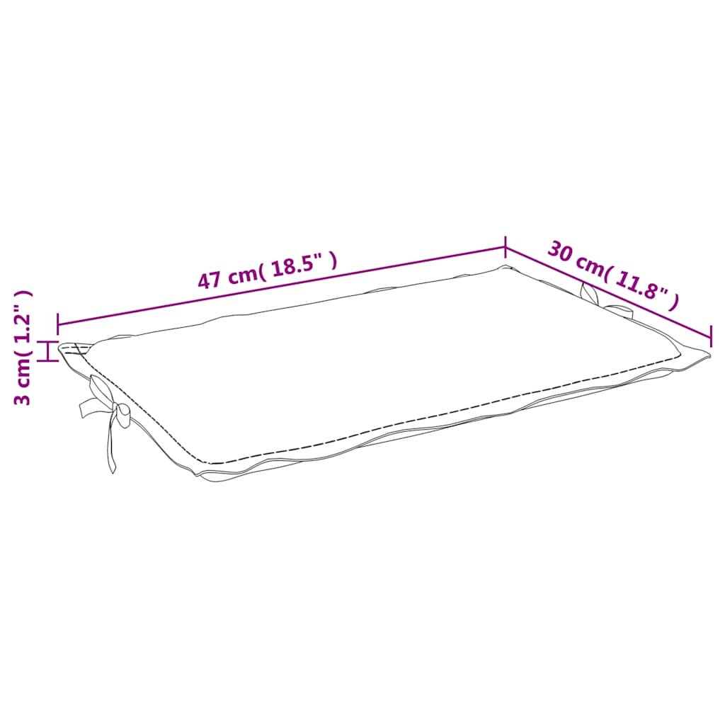 Sonnenliegen-Auflage Melange Anthrazit 186x58x4 cm Stoff