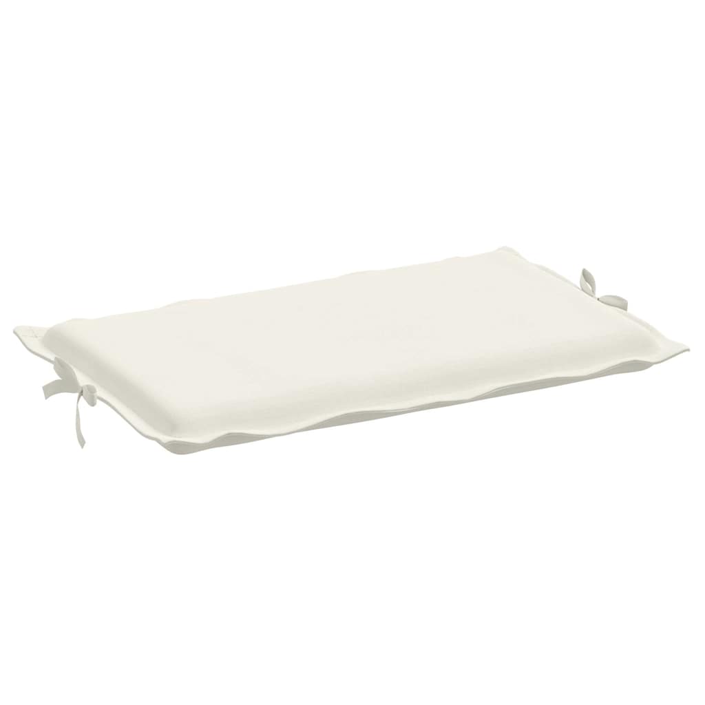 Sonnenliegen-Auflage Melange Creme 186x58x4 cm Stoff